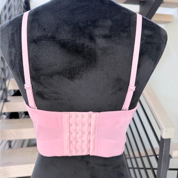 Chic Pink Embellished Bustier size S - Picture 12 of 12